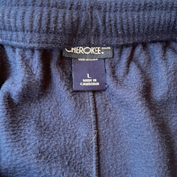 Navy Blue Mens Fleece Pants by Cherokee Size Large - Picture 4 of 4